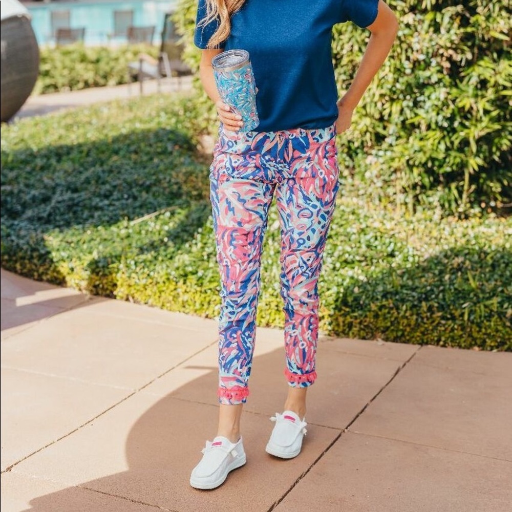 NWT Simply Southern Rainforest Palms pants